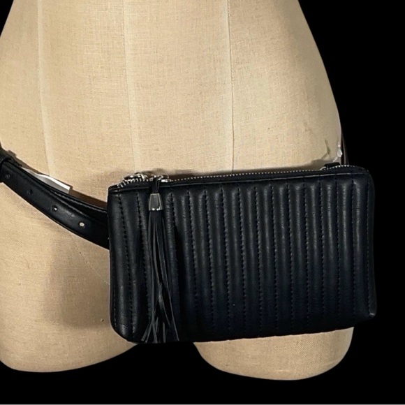 INC Black Convertible Belt Bag New With Tags - Picture 3 of 8